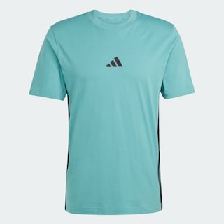 Foto 3 | Foto 3 | Playera Essentials 3 Franjas Tejido Jersey Adidas Turquesa Hombre