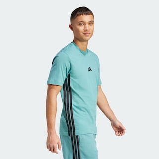 Foto 5 | Foto 5 | Playera Essentials 3 Franjas Tejido Jersey Adidas Turquesa Hombre