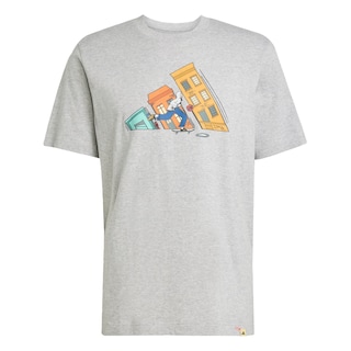 Foto 1 | Foto 1 | Playera Graphic Doodle Hunt Skate Adidas Gris Hombre