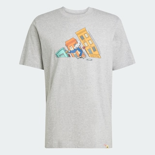 Foto 3 | Foto 3 | Playera Graphic Doodle Hunt Skate Adidas Gris Hombre