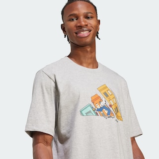 Foto 6 | Foto 6 | Playera Graphic Doodle Hunt Skate Adidas Gris Hombre