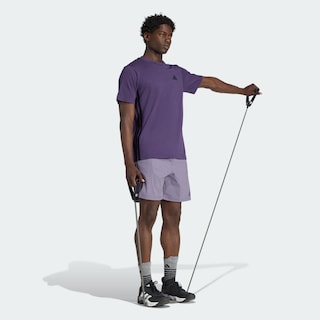 Foto 3 | Foto 3 | Playera 3 Franjas Train Essentials Training Feelready Adidas Violeta Hombre