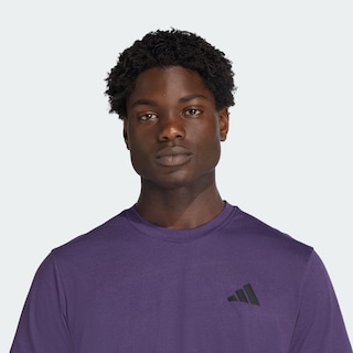 Foto 4 | Foto 4 | Playera 3 Franjas Train Essentials Training Feelready Adidas Violeta Hombre