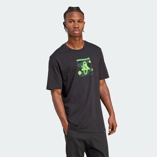 Foto 5 | Foto 5 | Playera Graphic Futurismo Retro Adidas Negro Hombre