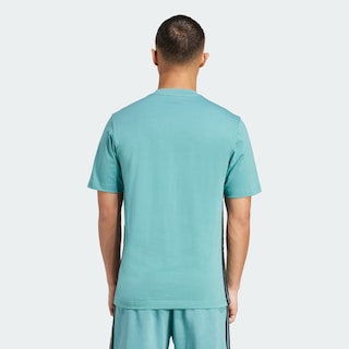Foto 4 | Foto 4 | Playera Essentials 3 Franjas Tejido Jersey Adidas Turquesa Hombre