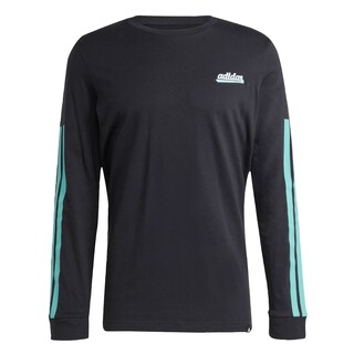 Foto 1 | Foto 1 | Playera De Manga Larga Estampada Color Script Adidas Negro Hombre