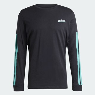 Foto 3 | Foto 3 | Playera De Manga Larga Estampada Color Script Adidas Negro Hombre