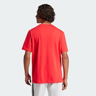 Foto 4 | Foto 4 | Playera Essentials Logo Pequeño Tejido Jersey Adidas Rojo Hombre