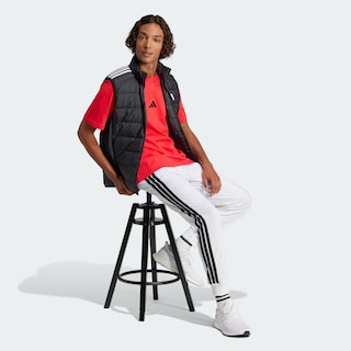 Foto 5 | Foto 5 | Playera Essentials Logo Pequeño Tejido Jersey Adidas Rojo Hombre