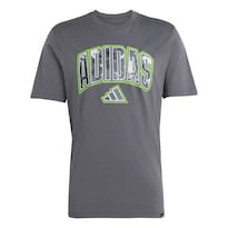 Playera Camo Script Graphic Adidas Gris Hombre