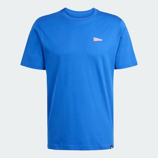 Foto 3 | Foto 3 | Playera Graphic Pennant Trim Adidas Azul Hombre
