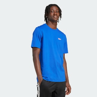 Foto 5 | Foto 5 | Playera Graphic Pennant Trim Adidas Azul Hombre
