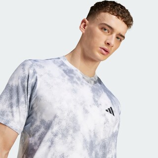 Foto 6 | Foto 6 | Camiseta De Entrenamiento Essentials De Temporada Completamente Estampada Adidas Gris Hombre