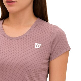 Foto 3 | Foto 3 | Playera Wilson Mesh Jareta Manga Sisa Cuello Redondo Mujer