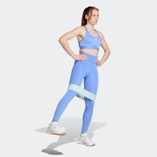 Foto 5 | Foto 5 | Mallas Largo Completo Optime Essentials Stash Pocket Adidas Azul Mujer