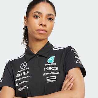 Foto 7 | Foto 7 | Playera Polo Negra Mercedes - Amg Petronas Formula One Team Adidas Negro Mujer
