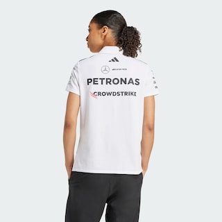 Foto 2 | Foto 2 | Playera Polo Mercedes - Amg Petronas Formula One Team White Adidas Blanco Mujer