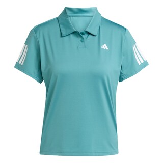 Foto 1 | Foto 1 | Playera Polo De Tenis Club Climacool 3 Franjas Adidas Turquesa Mujer