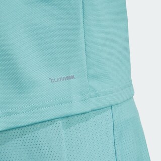 Foto 6 | Foto 6 | Playera Polo De Tenis Club Climacool 3 Franjas Adidas Turquesa Mujer