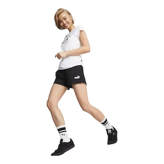 Foto 4 | Foto 4 | Short Puma Ess 4 Sweat Shorts Tr Para Mujer Color Negro Modelo 58682401