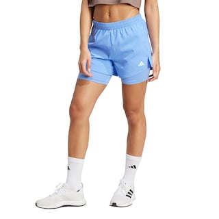 Foto 2 | Foto 2 | Shorts Aeroready 2 En 1 Adidas Azul Mujer