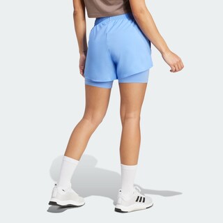 Foto 4 | Foto 4 | Shorts Aeroready 2 En 1 Adidas Azul Mujer