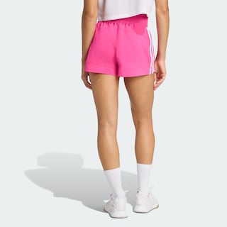 Foto 4 | Foto 4 | Shorts Pacer Training 3 Franjas Tejidos Corte Alto Adidas Rosa Mujer