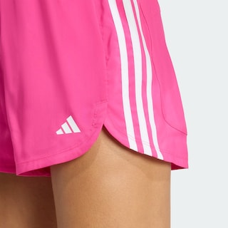 Foto 7 | Foto 7 | Shorts Pacer Training 3 Franjas Tejidos Corte Alto Adidas Rosa Mujer