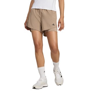 Foto 2 | Foto 2 | Shorts Aeroready 2 En 1 Adidas Café Mujer
