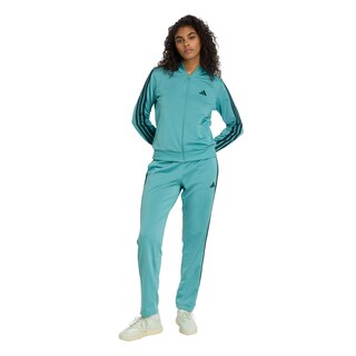 Foto 2 | Foto 2 | Conjunto Deportivo Essentials 3 Rayas Adidas Turquesa Mujer