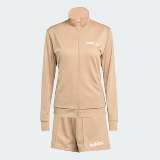 Foto 3 | Foto 3 | Conjunto Essentials Linear Shorts Adidas Café Mujer