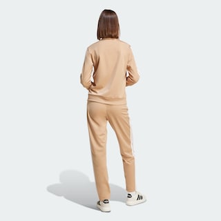 Foto 4 | Foto 4 | Conjunto Deportivo Essentials 3 Rayas Adidas Café Mujer