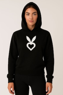 Foto 1 | Foto 1 | Sudadera Cardio Bunny Color Negro Dama Talla Grande