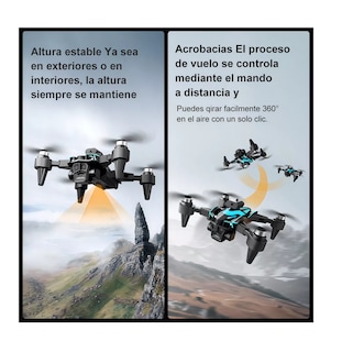 Foto 5 | Foto 5 | Drone Con Dual Cámara 8k Negro 2.4ghz 3 Batería Negro Con Azul
