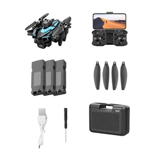 Foto 1 | Foto 1 | Drone Con Dual Cámara 8k Negro 2.4ghz 3 Batería Negro Con Azul