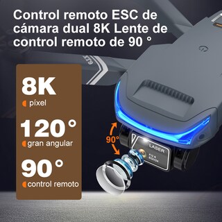 Foto 3 | Foto 3 | Mini Drone Axnen 8k Xt9 3 Battery Con Dual Cámara Hd 2.4ghz 3 Baterías Gris