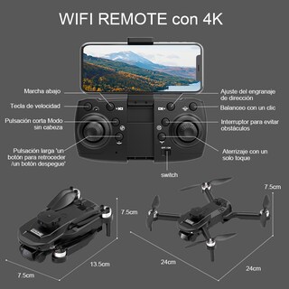 Foto 2 | Foto 2 | Axnen F196 Drone Sin Escobillas Con 4k Cámara Dual 2baterías