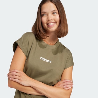 Foto 6 | Foto 6 | Playera Essentials Linear Algodón Adidas Verde Mujer