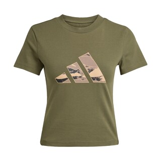 Foto 1 | Foto 1 | Playera Corta Camo Graphic Adidas Verde Mujer