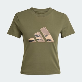 Foto 3 | Foto 3 | Playera Corta Camo Graphic Adidas Verde Mujer