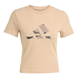 Foto 1 | Foto 1 | Playera Corta Camo Graphic Adidas Café Mujer