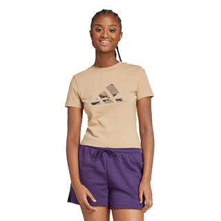 Foto 2 | Foto 2 | Playera Corta Camo Graphic Adidas Café Mujer