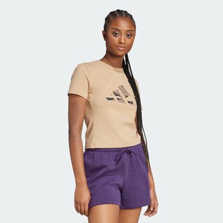 Foto 5 | Foto 5 | Playera Corta Camo Graphic Adidas Café Mujer