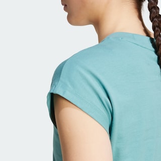 Foto 7 | Foto 7 | Playera Essentials Linear Algodón Adidas Turquesa Mujer