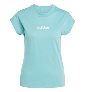 Foto 1 | Foto 1 | Playera Essentials Linear Algodón Adidas Turquesa Mujer
