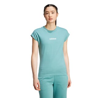 Foto 2 | Foto 2 | Playera Essentials Linear Algodón Adidas Turquesa Mujer