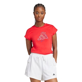 Foto 2 | Foto 2 | Playera Outline Graphic Adidas Rojo Mujer