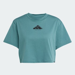 Foto 3 | Foto 3 | Playera De Entrenamiento Climacool Vintage Graphic Adidas Verde Mujer