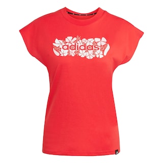 Foto 1 | Foto 1 | Playera Graphic Suave Y Ajustada Adidas Rojo Mujer
