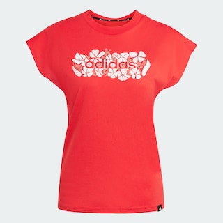 Foto 3 | Foto 3 | Playera Graphic Suave Y Ajustada Adidas Rojo Mujer